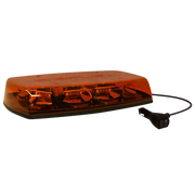 Amber emergency light bar with cigarette lighter plug for Ecco Elect LED Minibar 8 Head Mag