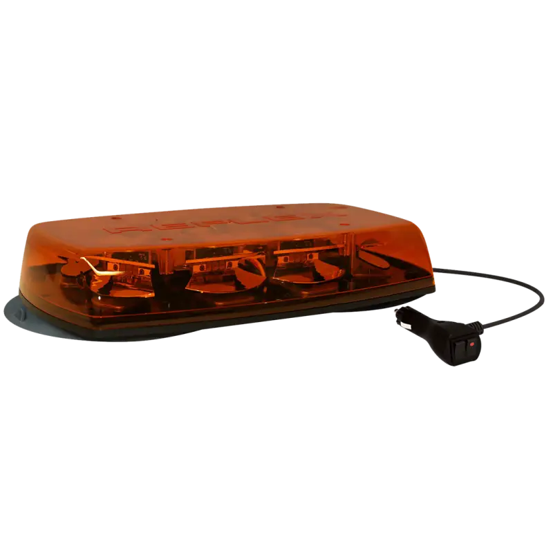 Amber emergency light bar with cigarette lighter plug for Ecco Elect LED Minibar setup