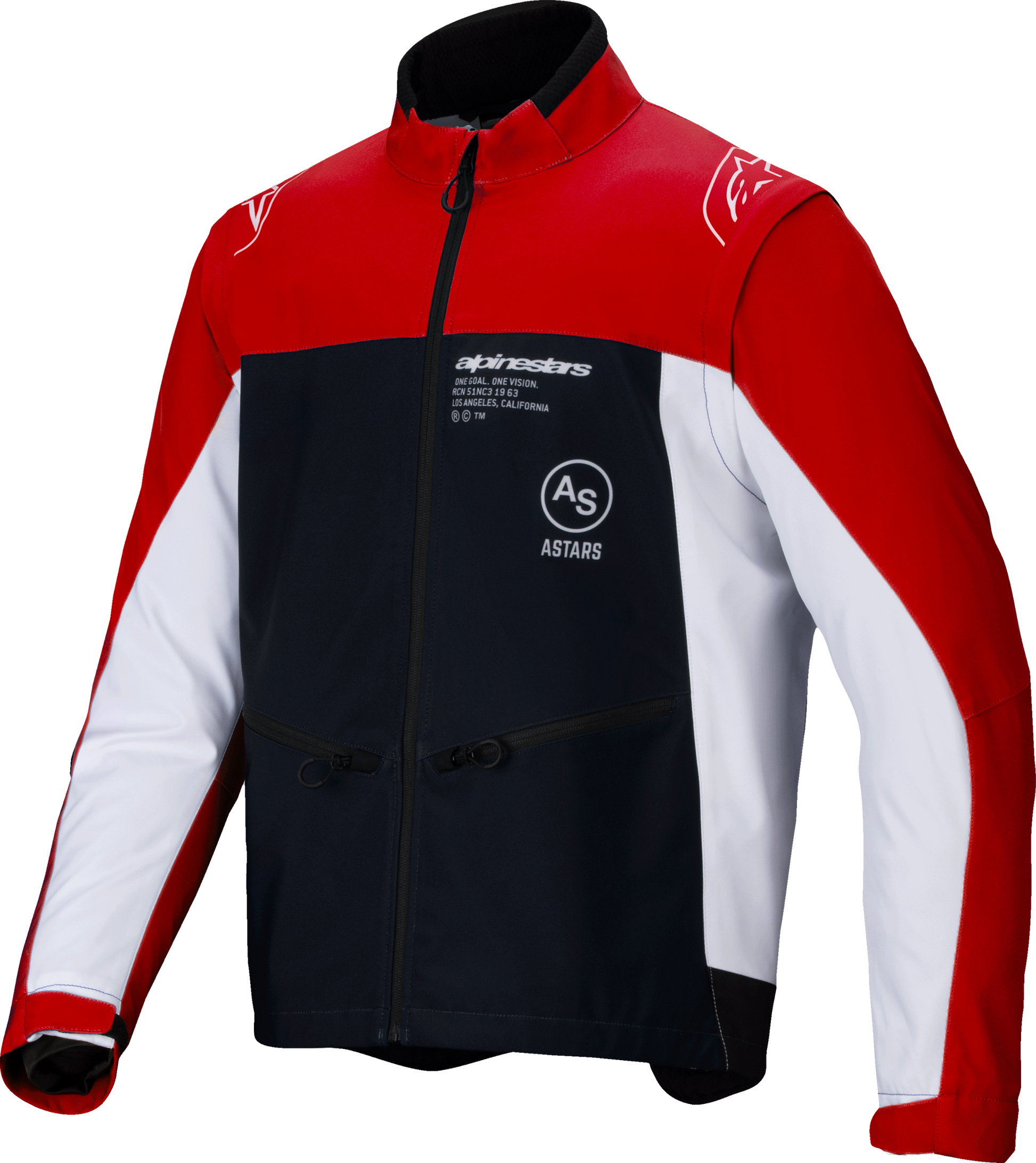 Lite Dura Softshell Jacket Black/Bright Red/White Xl