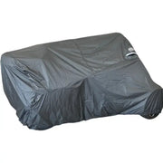 Covered motorcycle with Weatherall Plus Motorcycle Cover offering a snug fit for protection