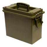 Olive-green plastic dry box from Wise Seating Boaters Single Pack for boating gear