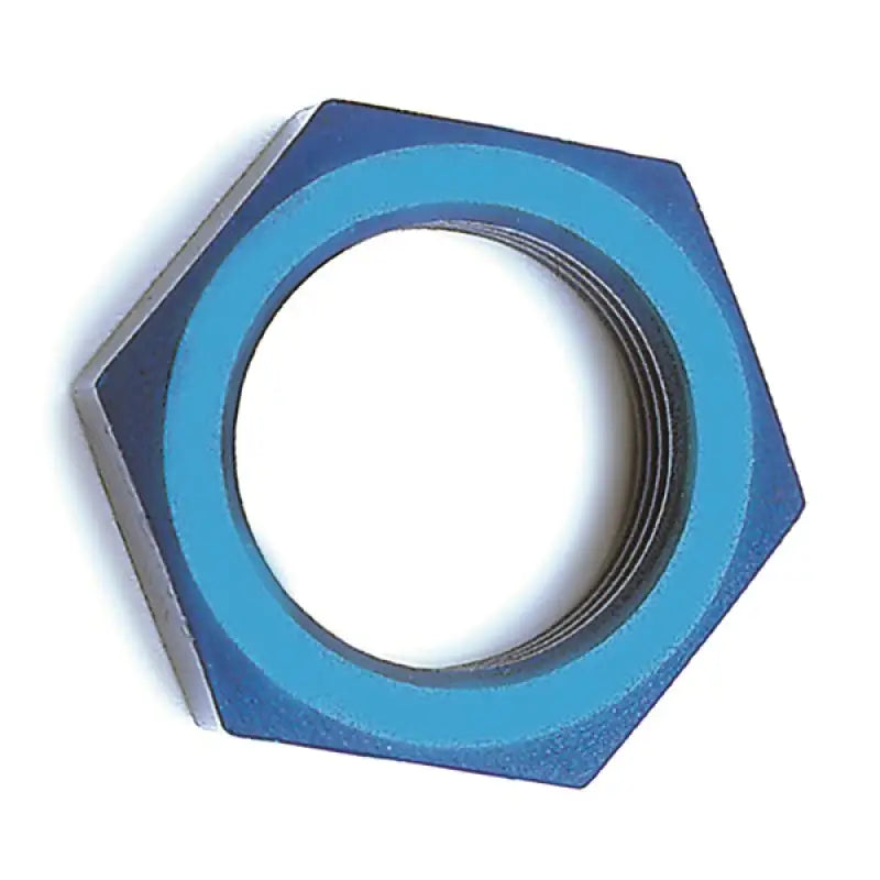 Blue nylon lock nut for 560331E SPEEDFX -3AN bulkhead nut application