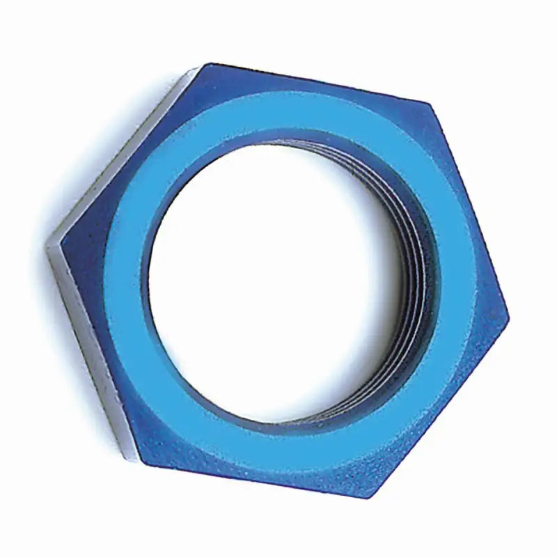 Blue nylon lock nut 560331E Speedfx -3AN bulkhead nut for plumbing and aero needs