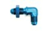 560633 Speedfx -6An 90 Blu Bulkhead Fl - Coupler Fitting
