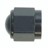 Black anodized hose end cap for 560806BK Speedfx -8AN flare plug display