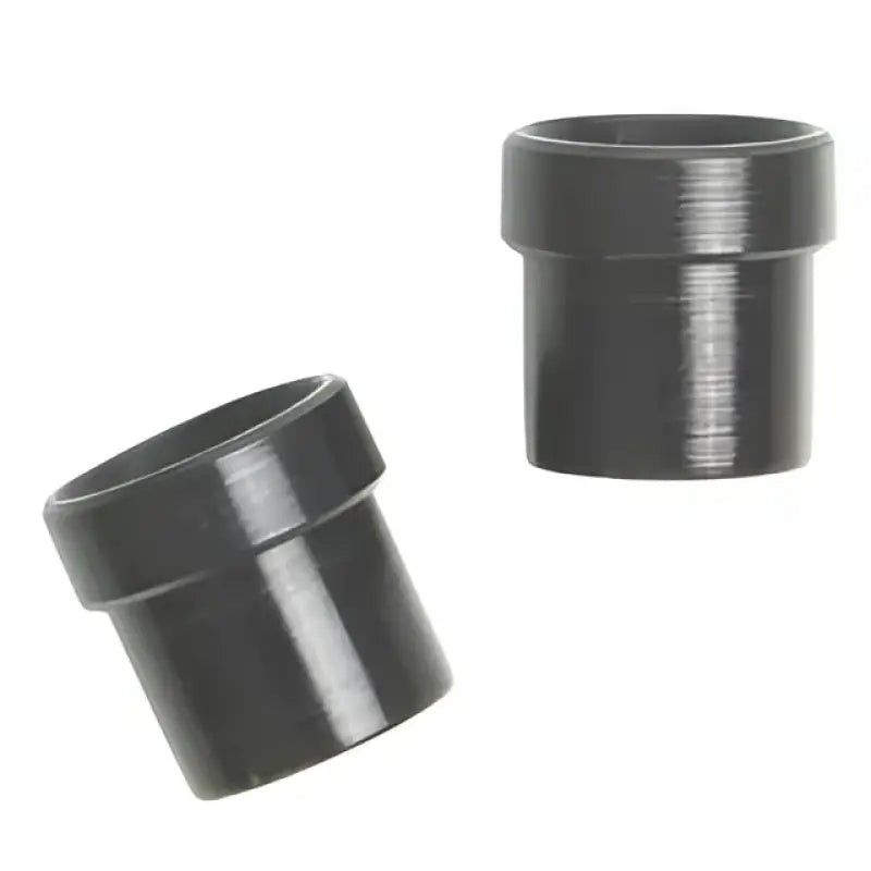 Gray stepped bushings for Speedfx -8an tube sleeve fitting a durable black tube