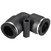 Pneumatic elbow fitting for 561000BK Speedfx -10AN Swivel Coupler in black
