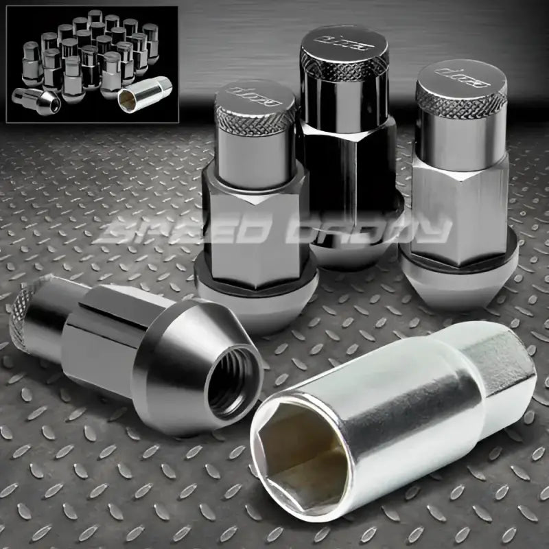 Chrome lug nuts for 561031BK Speedfx -10AN Bulkhead Nut-Blk vehicle upgrade