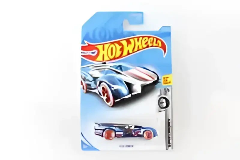 Packaged Hot Wheels toy car with 561206BK Speedfx -12an flare plug for racing fun
