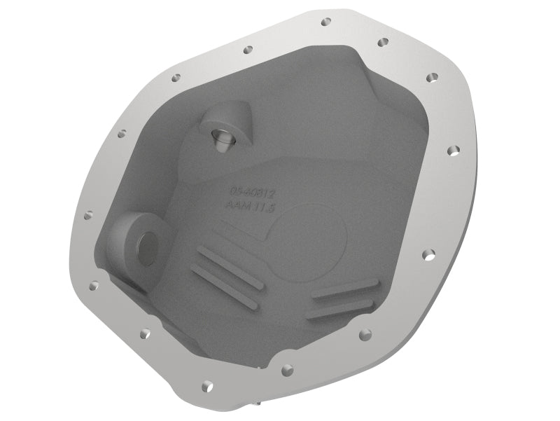 aFe 46-71060A aFe Street Series Rear Differential Cover Raw w/ Machined Fins 01-18 GM Diesel Trucks V8-6.6L (td)
