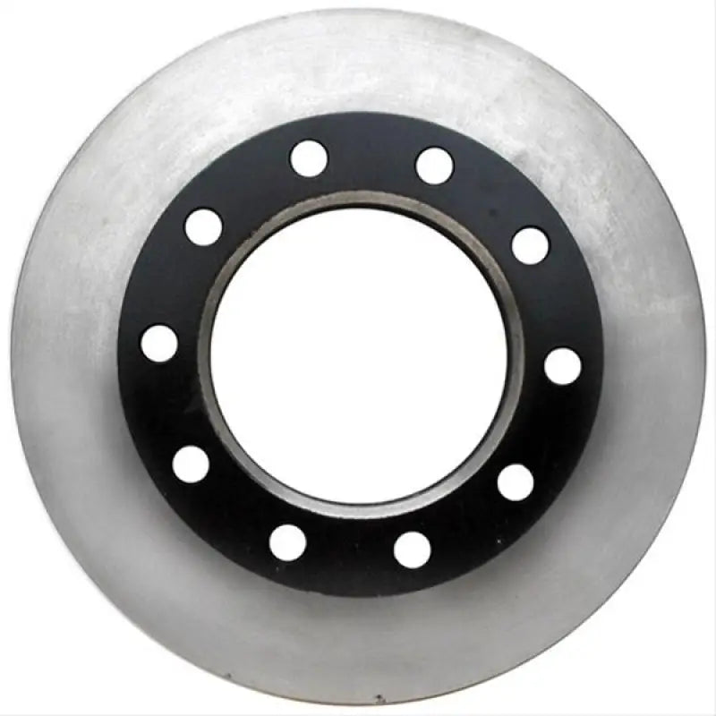 Silver Raybestos Brake Rotr with black center for smooth stopping performance
