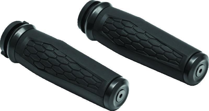 Kuryakyn 5923 Kuryakyn Hex Grips Thottle-By-Wire Black - 5923