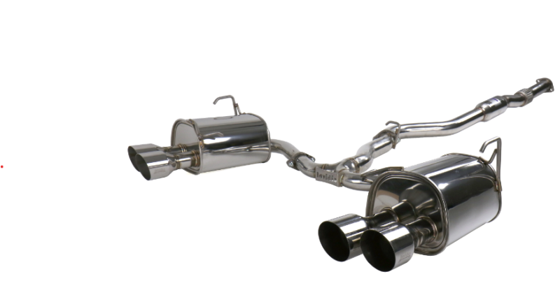 Invidia HS15STIG2S Invidia 15+ Subaru STI 4Dr Q300 Single Layer Stainless Steel Quad Tip Cat-Back Exhaust - HS15STIG2S