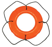569 Taylor Made 24' Orange Polyethylene Shell Life with ergonomic handles and vibrant color for enhanced safety.