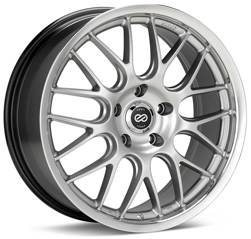 Enkei 469-880-1240BK Enkei Lusso 18x8 40mm Offset 5x120 Bolt Pattern Black w/ Machine Lip Wheel