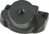 Black industrial vibration isolator with monkey grip, 57-1183REAR motor mounts, threaded hole