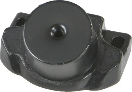 Black industrial vibration isolator with monkey grip, 57-1183REAR motor mounts, threaded hole