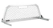 Silver metal truck headache rack for Chevy Silverado with protech cabrack mesh 24leg