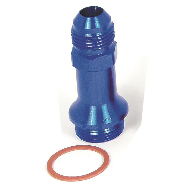 Blue anodized aluminum fitting with sealing ring for Holley Carb -8AN SpeedFX -8AN hookup
