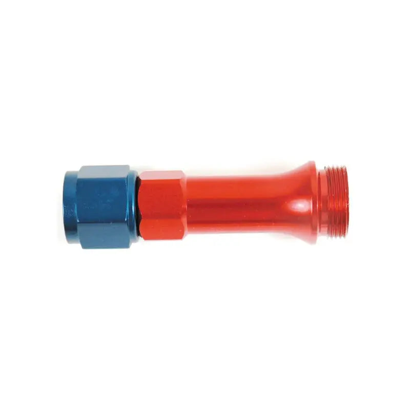 Red and blue anodized hose fitting for Holley Ultrahp Speedfx -8AN applications