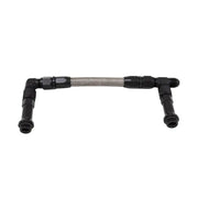 Braided fuel line with black fittings for dual inlet Holley Ultra HP and Inlet Holley Ultra
