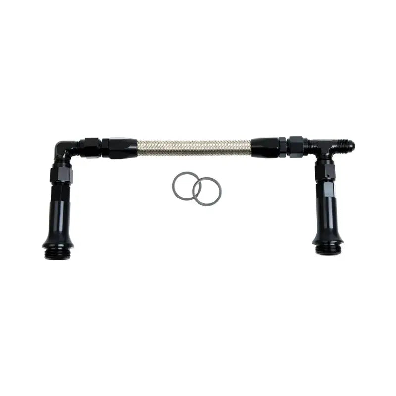 575114B Speedfx -8An Blk Dual Inlet Holley 4500 - Carburetor Fuel Line