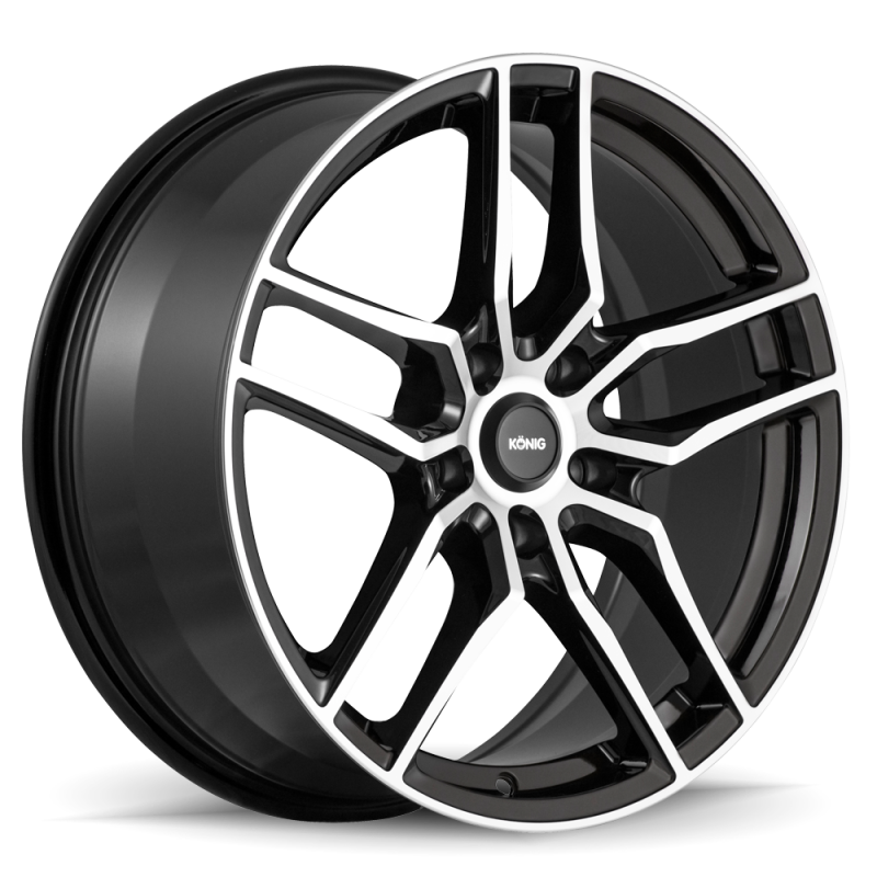 Konig Intention 18x8 5x112 ET45 Gloss Black / Machine Face - IO88512455