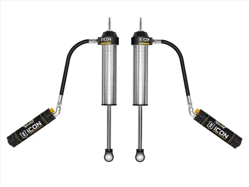 Silver and black ICON shocks with reservoirs for 57845CP Icon 22-Up Tundra rear suspension