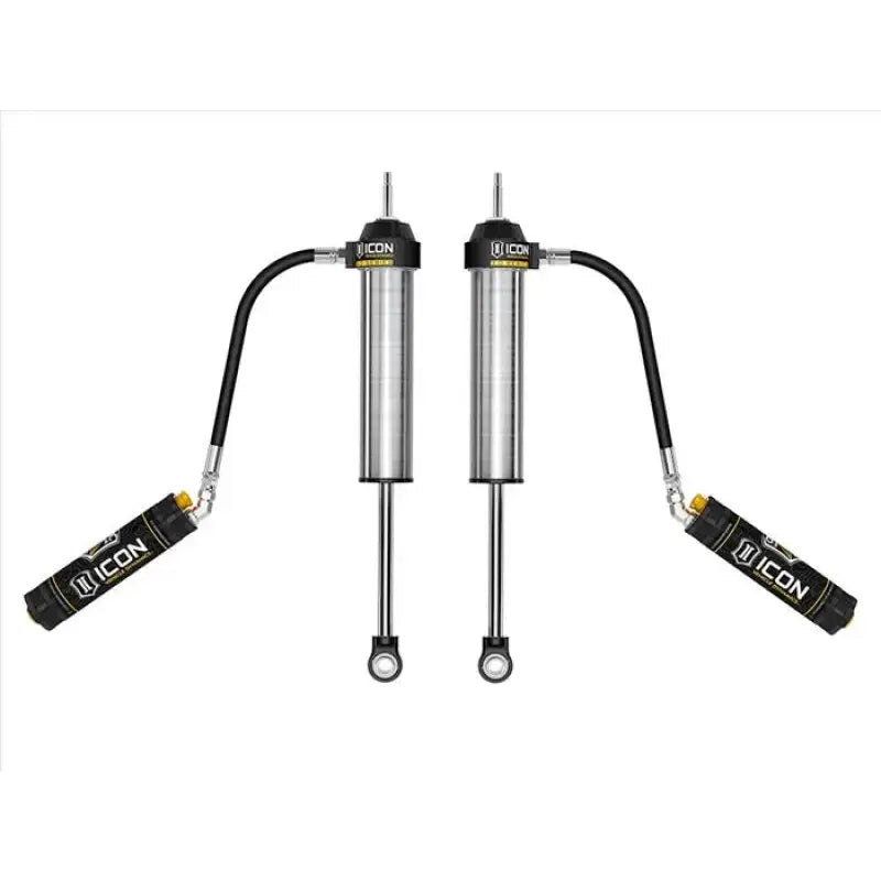 Silver and black ICON shocks with reservoirs for 57845CP Icon 22-Up Tundra rear suspension
