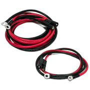 Red and black battery cables for Fuel Cell Bulkhead -8AN setup in Speedfx 579008