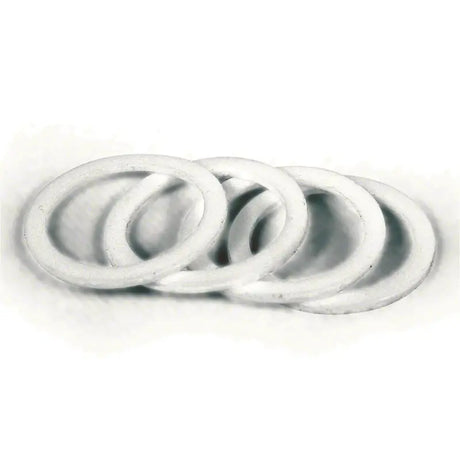 Four white Teflon washers for 579089 Speedfx -8AN Teflon Washer fitting