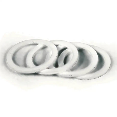 Four white Teflon washers ideal for -8AN Teflon applications in 579089 Speedfx