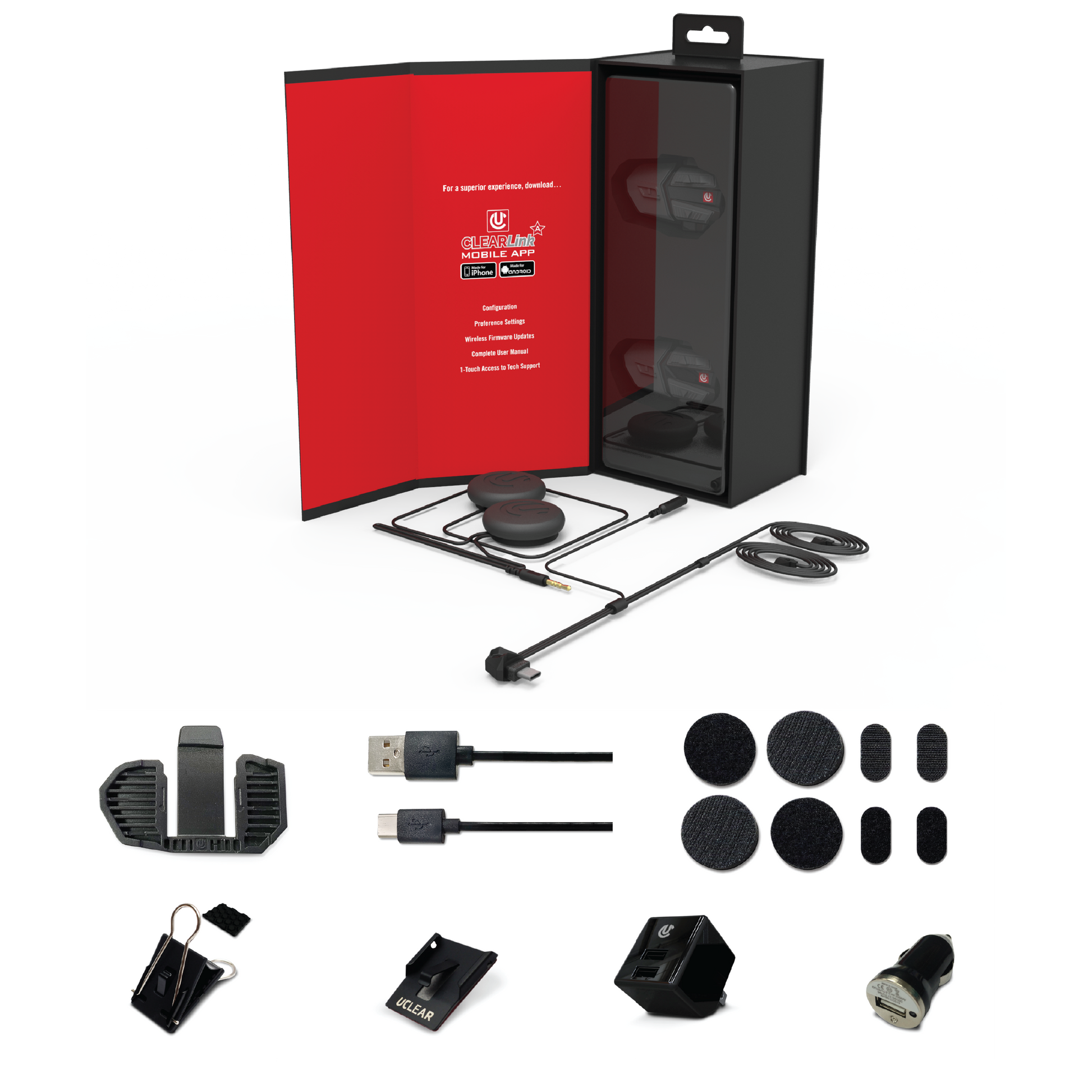 Uclear HDX-V Helmet Audio Kit Audio/Visual/Communication 180513 - Motion HDX-V Dual Dual