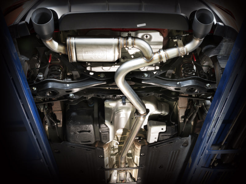 aFe 49-37033-B aFe 22-23 Hyundai Kona N L4 2.0L(t) Takeda 3in 304 SS Cat-Back Exhaust System w/ Black Tips