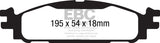 EBC 13+ Ford Taurus 2.0 Turbo Redstuff Front Brake Pads
