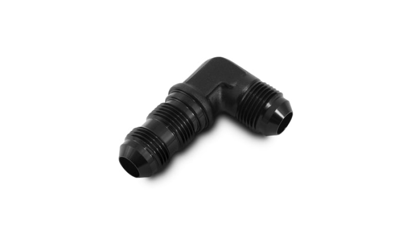 Vibrant 10613 Vibrant -12AN Bulkhead Adapter 90 Degree Elbow Fitting - Anodized Black Only