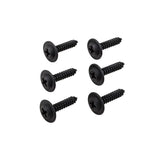 Six black pan-head screws for TrailFX replacement flare mounting setup
