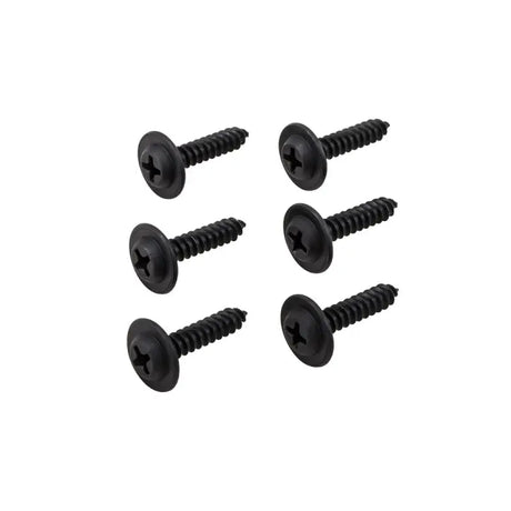 Six black pan-head screws for TrailFX replacement flare mounting setup