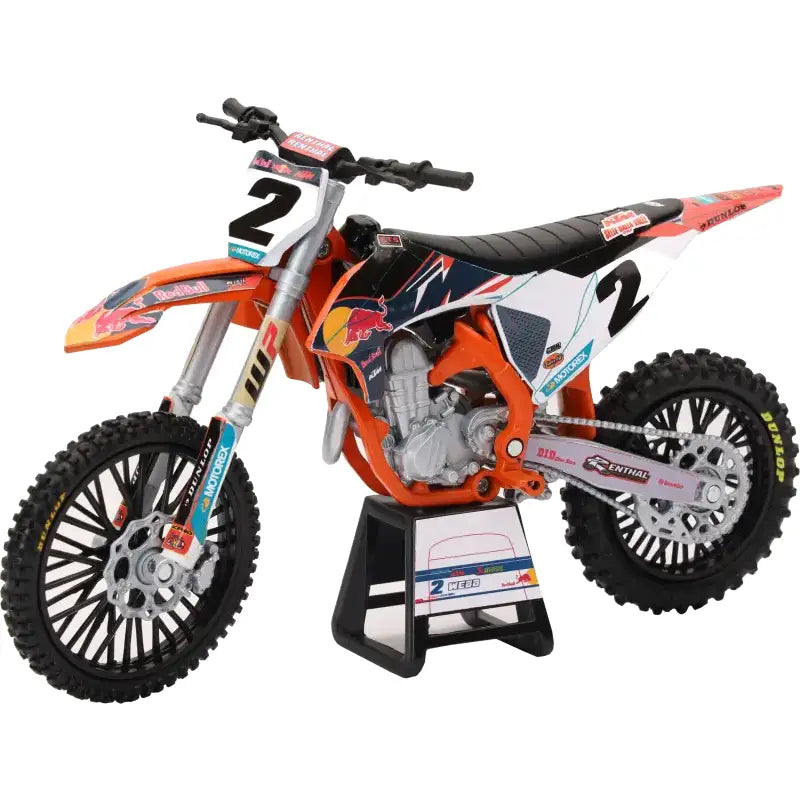 NEW-RAY 1:12 Scale Redbull Ktm 450sx F Cooper Web #2 for Powersports