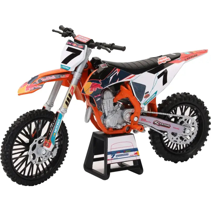 NEW-RAY 1:12 Scale Redbull Ktm 450sx F Aaron Plessinger #7