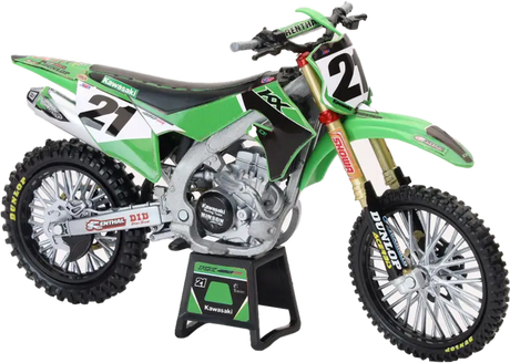 58413 New-Ray 1:12 Scale Kawasaki Factory Team Kx450F Jason Anderson #21 