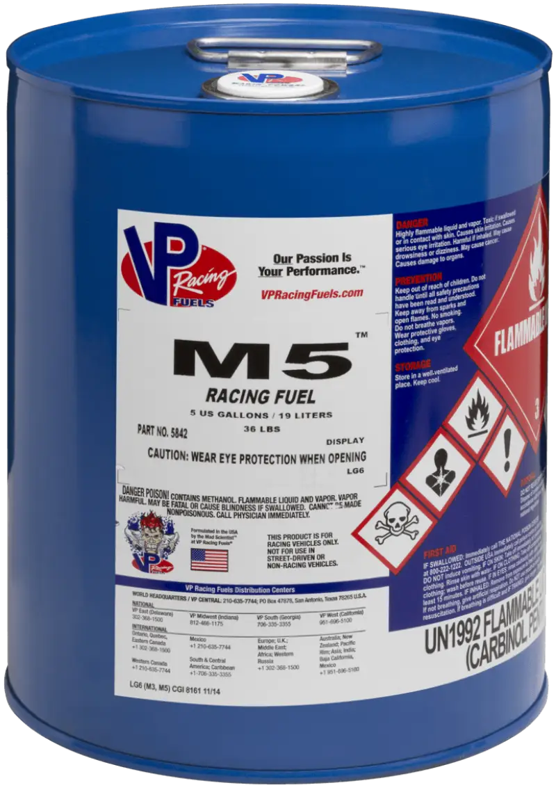 5842 Vp Racing M5 Vp Fuel 5 Gal Pail - RV and Auto Parts