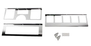 Kentrol 30519 Kentrol 87-95 Jeep Wrangler YJ Dash Overlay Set (3 pieces) - Polished Silver
