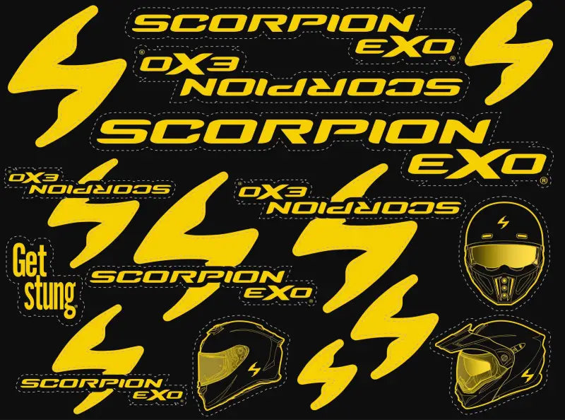 SCORPION EXO 59-808 Sticker Sheet 2022 8 X 6 (50 Ct.)