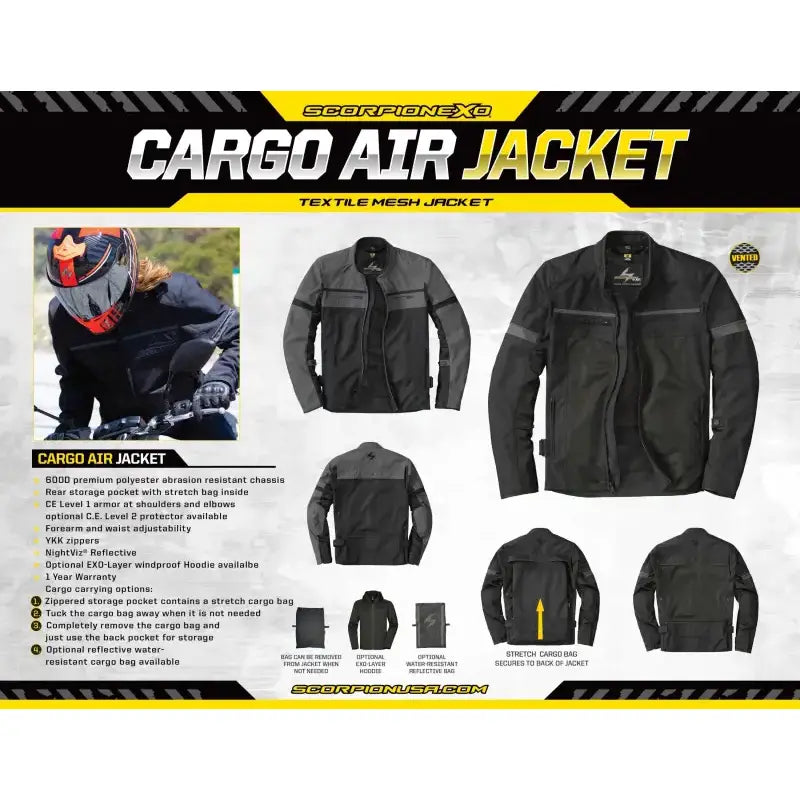 SCORPION EXO 59-809 Silent Seller Cargo Air Jacket 8.5 X 11 (20 Ct.)