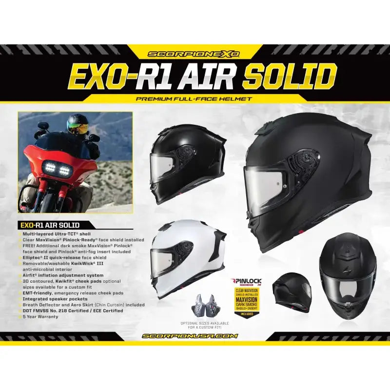 SCORPION EXO 59-810 Silent Seller R1 Air Helmet 8.5 X 11 (20 Ct.)