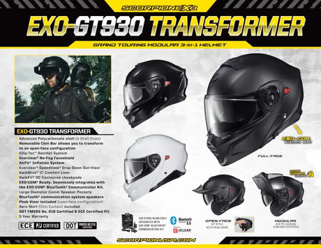 SCORPION EXO 59-812 Silent Seller Gt930 Helmet 8.5 X 11 (20 Ct.)