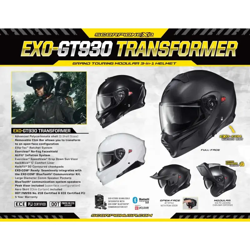 SCORPION EXO 59-812 Silent Seller Gt930 Helmet 8.5 X 11 (20 Ct.)