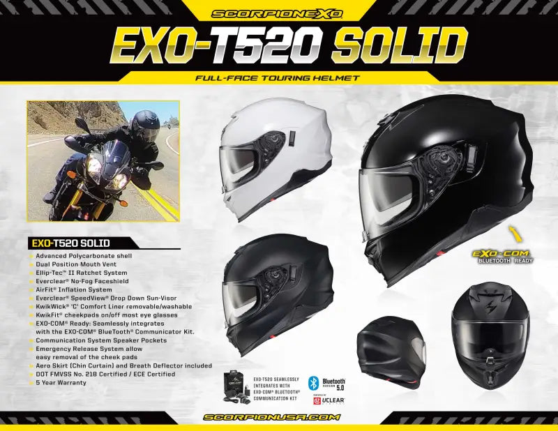 SCORPION EXO 59-813 Silent Seller T520 Helmet 8.5 X 11 (20 Ct.)