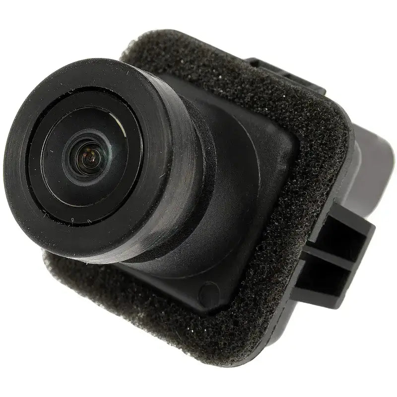 Black car backup assist camera for park assist, part of 590-434 Dorman Park Assist Camera